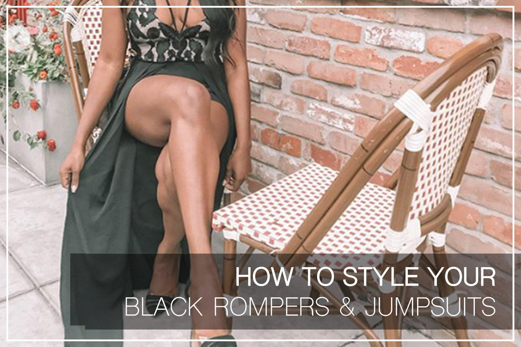 How to Style Your Black Rompers and Jumpsuits