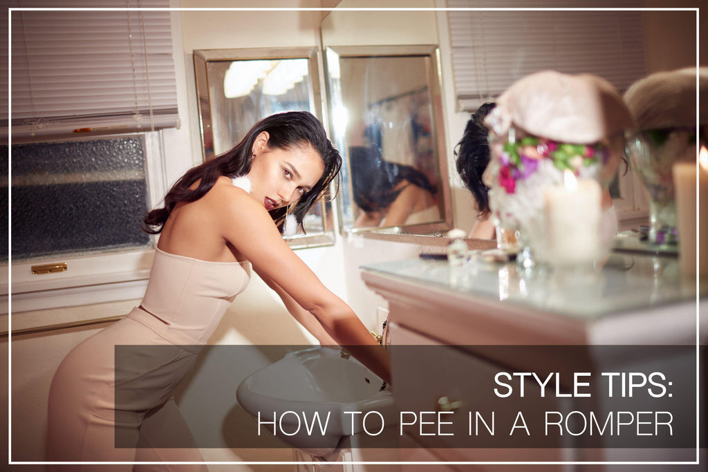 Use These Style Tips to Make Wearing Rompers & Jumpsuits Hassle-Free in the Bathroom