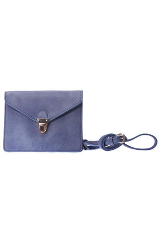 Envelope Periwinkle Crossbody Leather Purse-Accessories