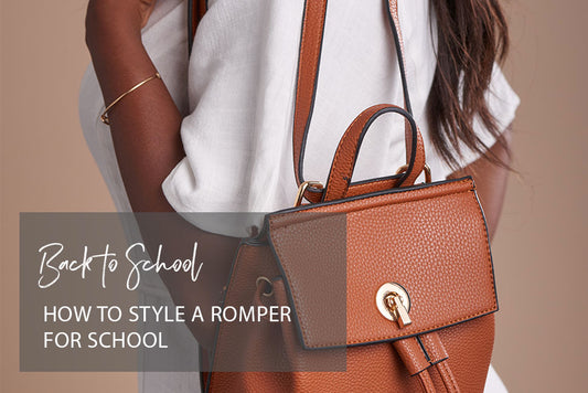 How to Style a Romper for School