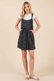 Midnight Bloom Floral Overalls