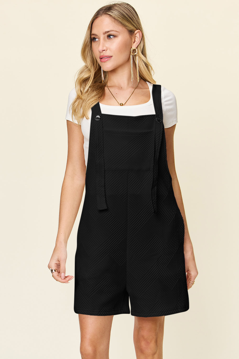 Radiant Texture Sleeveless Romper – product view 16