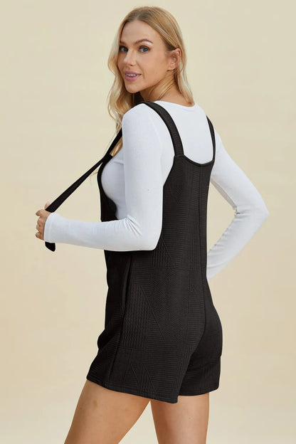 Double Take Textured Sleeveless Romper – product view 18