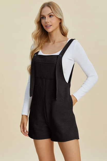 Double Take Textured Sleeveless Romper – product view 17