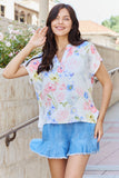 Floral Flair Dobby Top