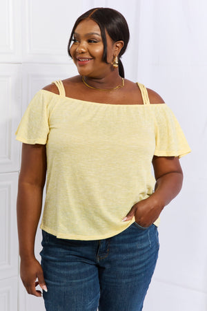 Sunshine Serenade Off Shoulder Top