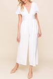 Keep Me Accountable White Dolman Sleeve Jumpsuit