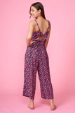 Penny Pink Floral Print Back Tie Jumpsuit by Lush