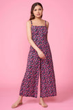Penny Pink Floral Print Back Tie Jumpsuit by Lush