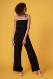 Onyx Black Strapless Jumpsuit