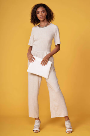 Choo Natural Linen Jumpsuit