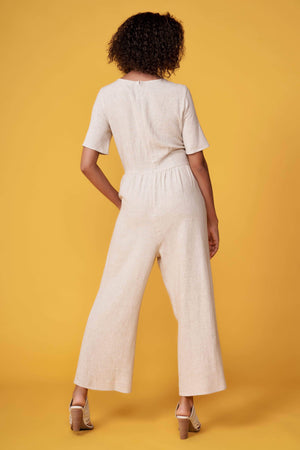 Choo Natural Linen Jumpsuit