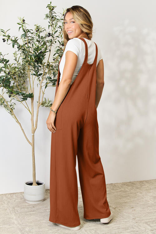 Manhattan Muse Wide Strap Overall with Pockets