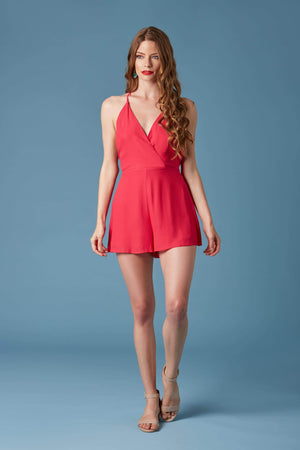 Cotton Candy Hot Pink Romper by Lush-Rompers