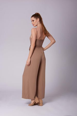 Elizabeth Mauve Wide-Leg Jumpsuit-Rompers