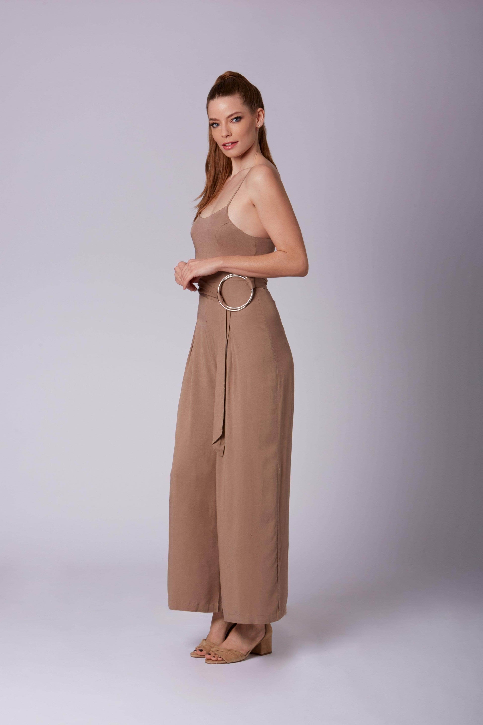 Elizabeth Mauve Wide-Leg Jumpsuit-Rompers