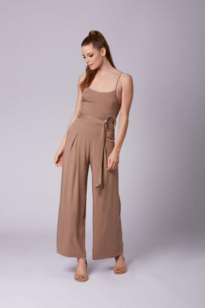 Elizabeth Mauve Wide-Leg Jumpsuit-Rompers