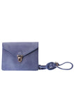 Envelope Periwinkle Crossbody Leather Purse