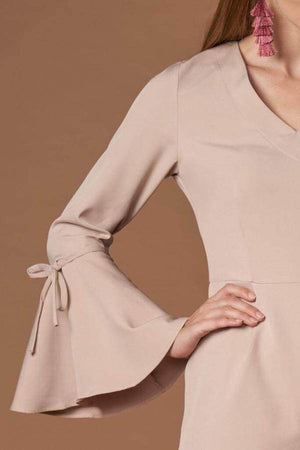 Genesis Taupe Flounce Sleeve Romper