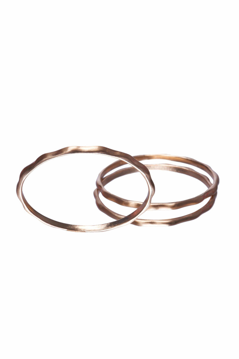 Geo Gold Bangle Set-Accessories