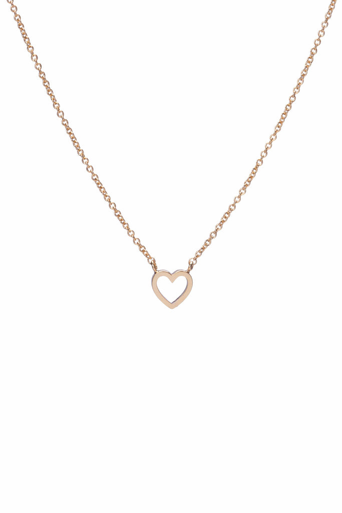 Heart outline necklace discount