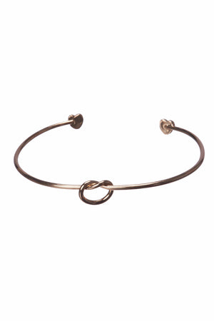 Knot Cuff Gold Bracelet-Accessories