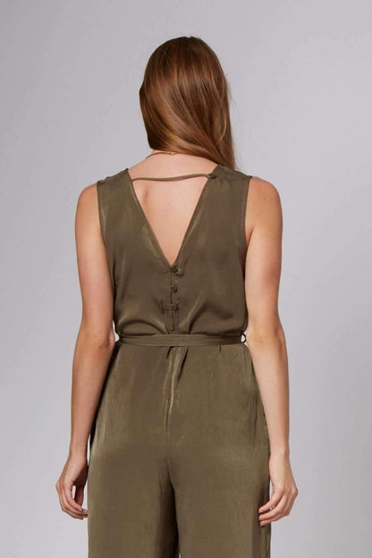 Lisa Olive Midi Jumpsuit-Rompers