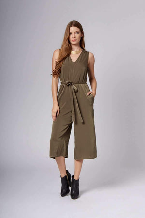 Lisa Olive Midi Jumpsuit-Rompers