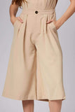 Simone Taupe Midi Jumpsuit-Rompers