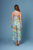 Vincent White Tropical Floral Print Culotte Jumpsuit by Lush-Rompers